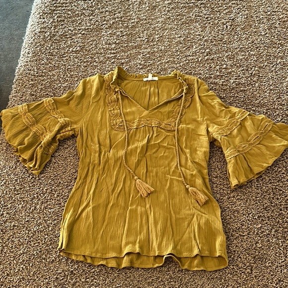 Tops Mustard Yellow Top Poshmark